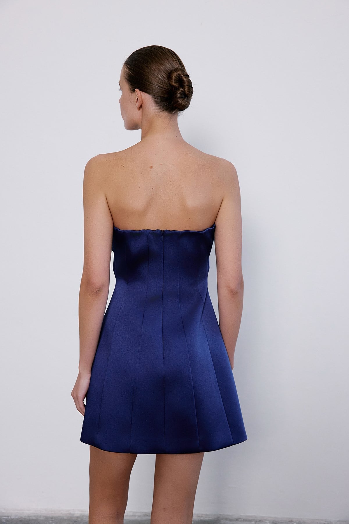 Strapless Bow Detail Mini  Dress