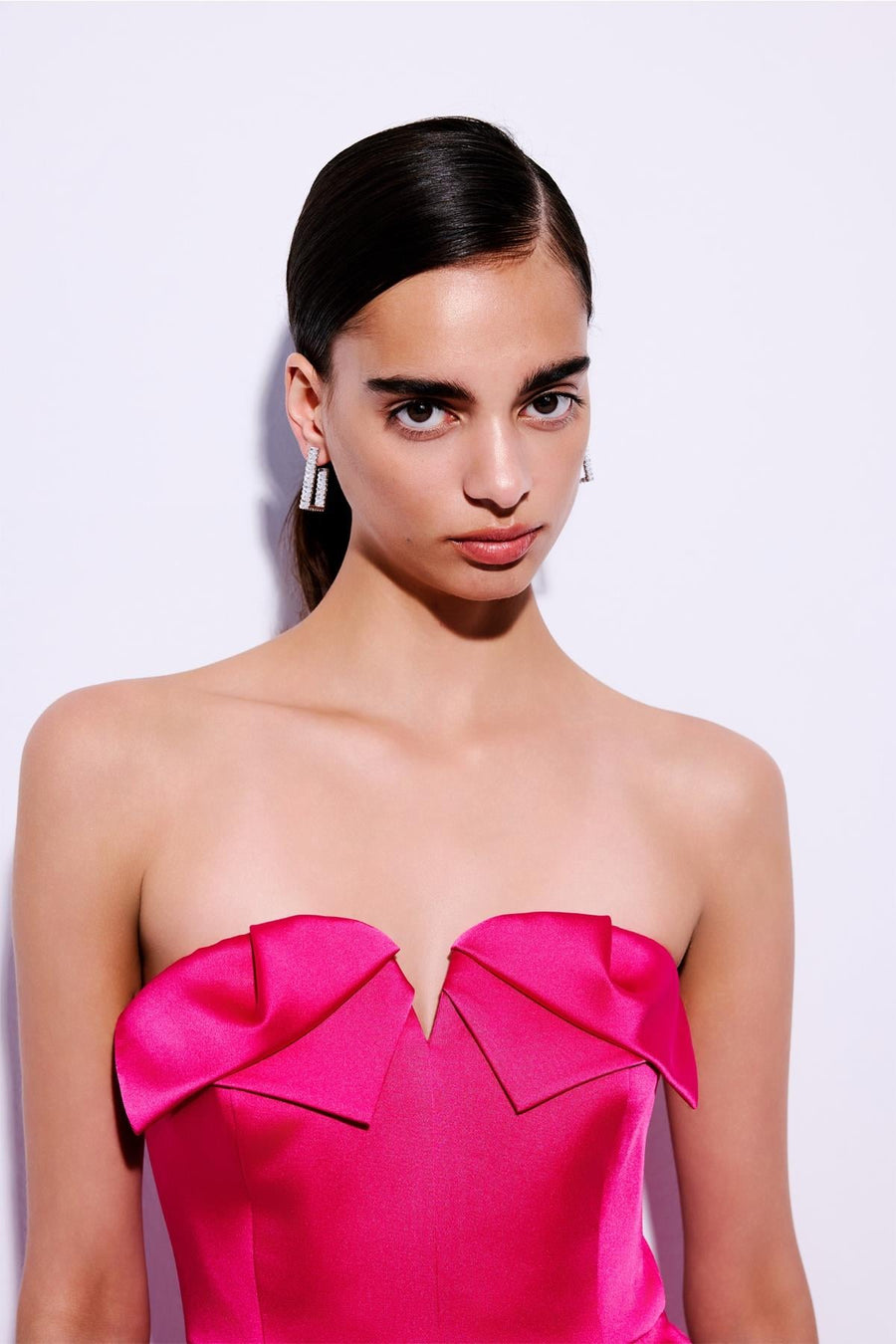 Strapless Draped Detailed  Mini Dress