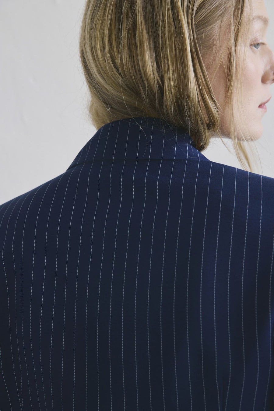 Striped Button Front  Jacket
