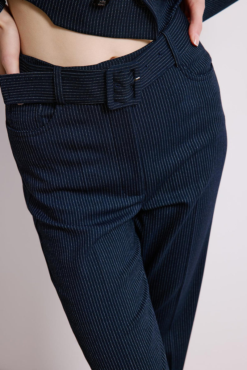 Striped Flared  Trousers