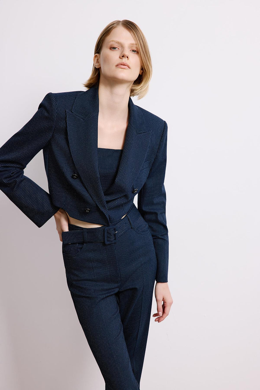 Striped Flared  Trousers