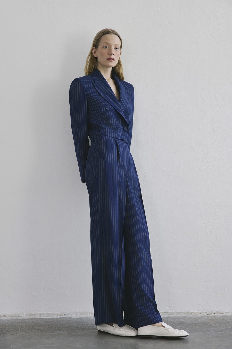 Striped High Waist Wide Leg  Pants