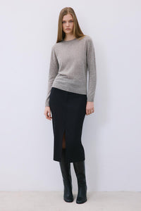 Mink Cashmere Basic Knit Blouse