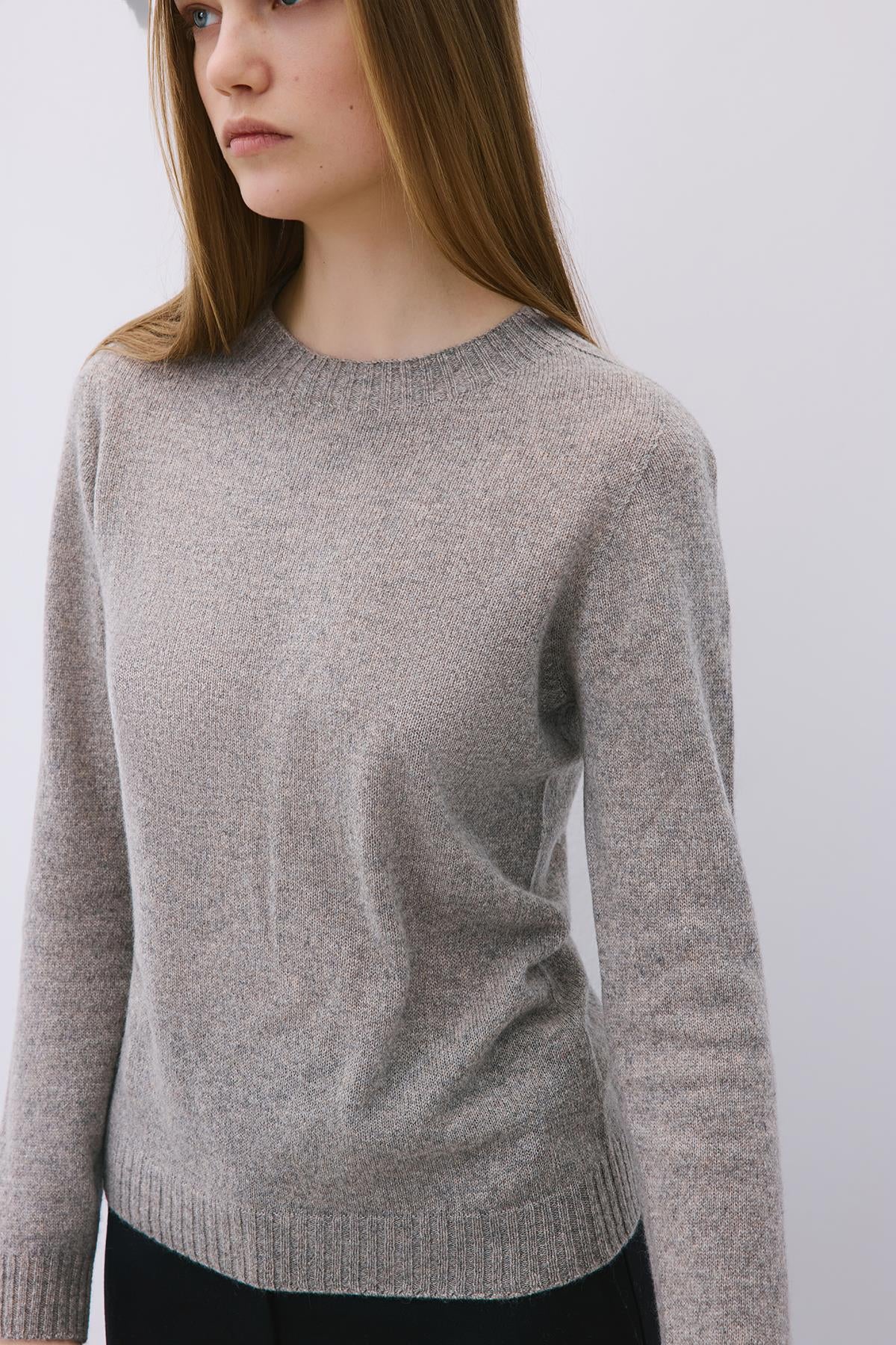 Cashmere Basic Knit Blouse