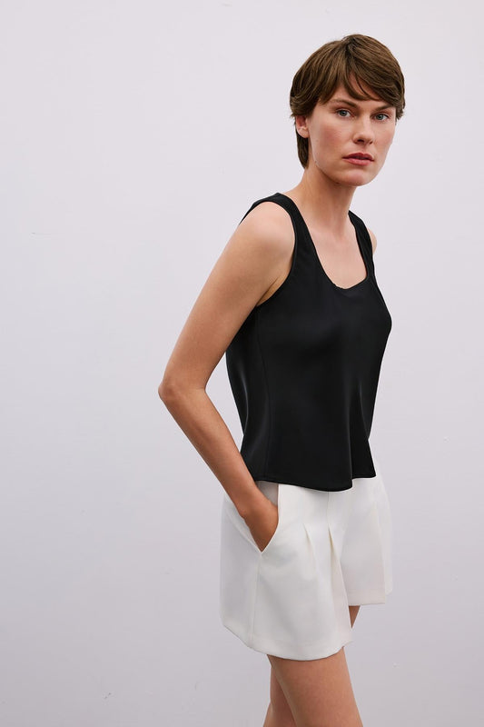 Thick Strap Square Neck  Blouse