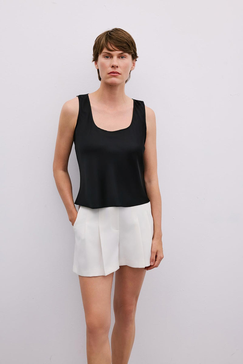 Thick Strap Square Neck  Blouse
