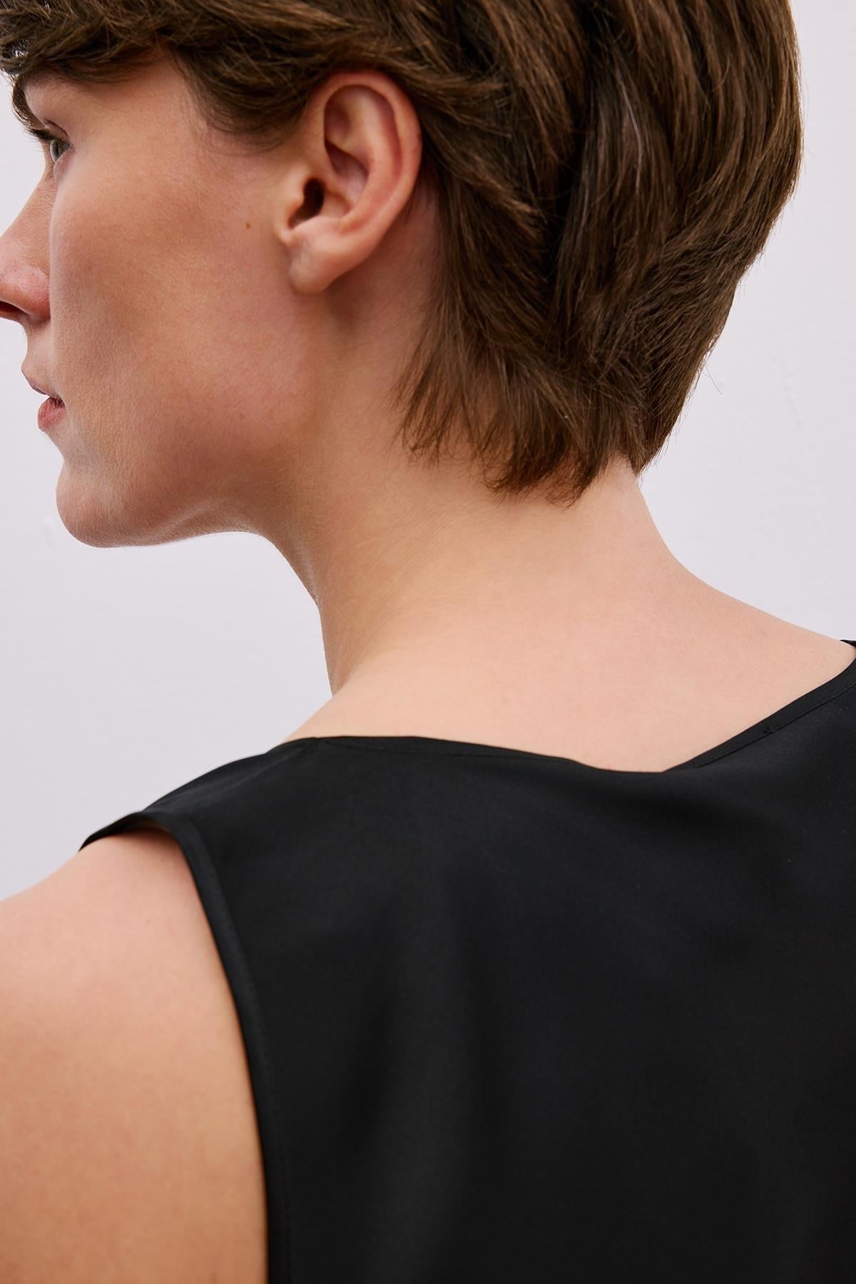 Thick Strap Square Neck  Blouse