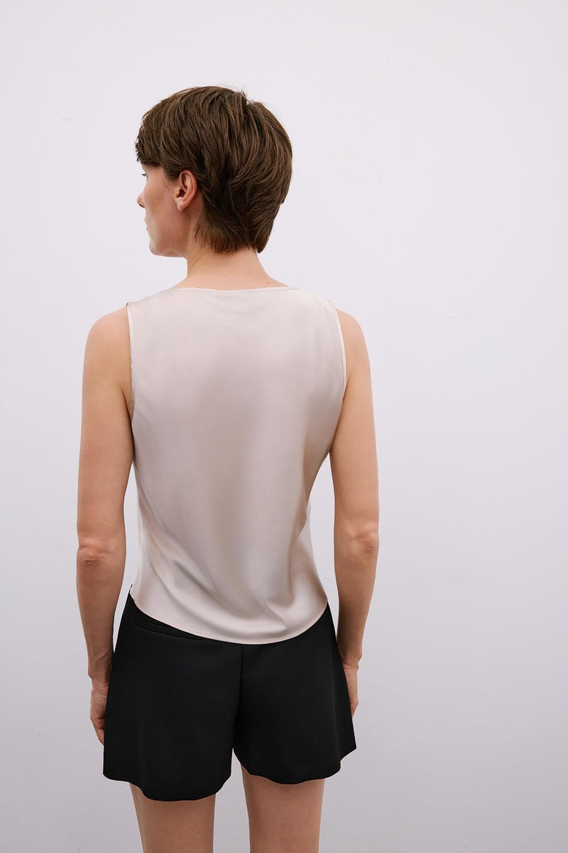 Thick Strap Square Neck  Blouse