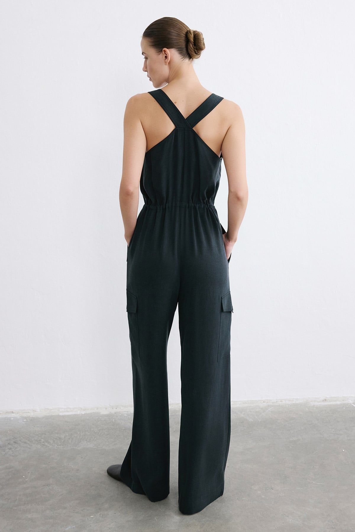 Thick Strap Wide Leg  Jumpsuit