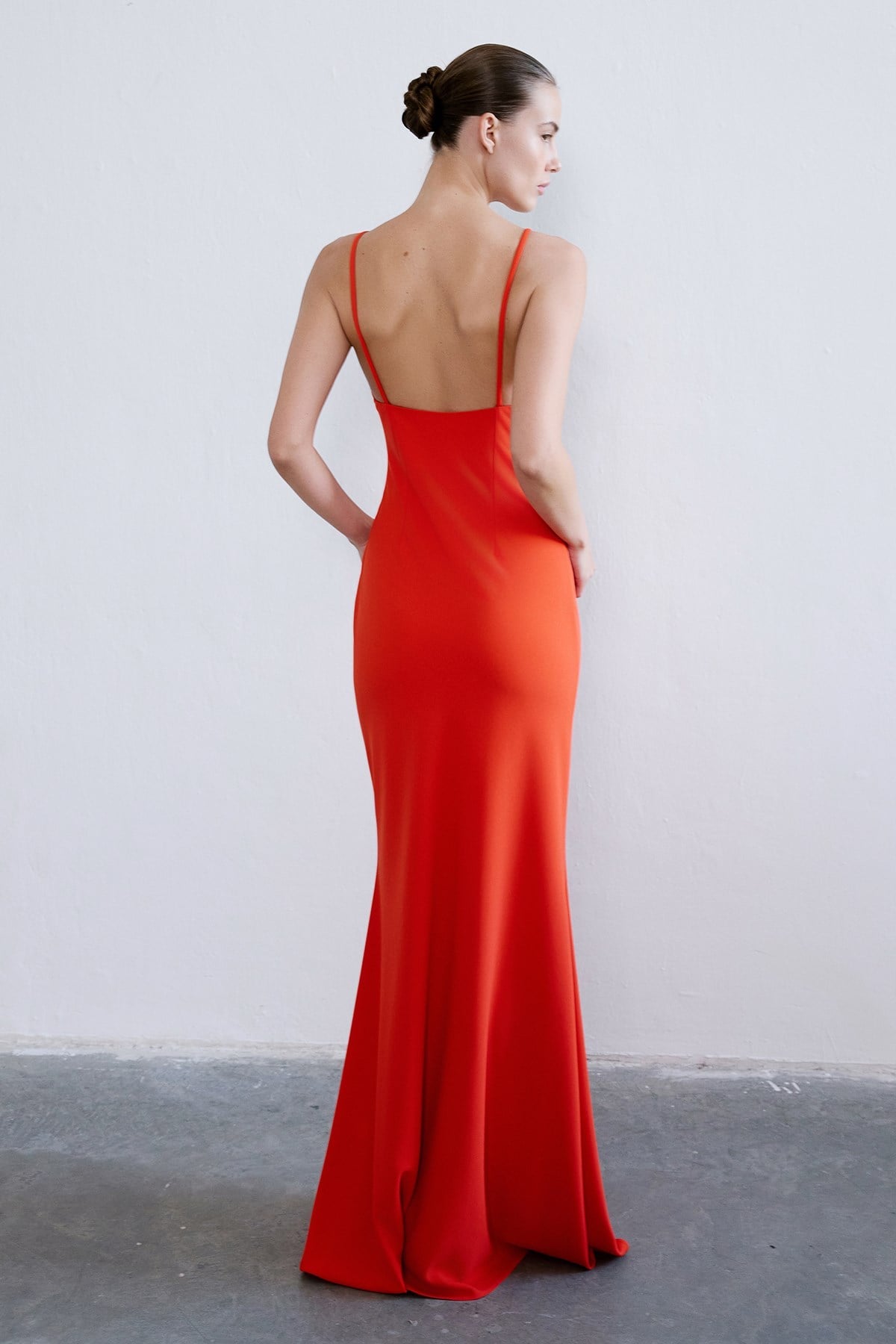 Thin Strap V Neck  Maxi Dress