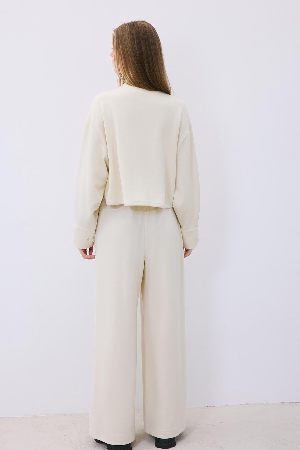 Wool-Blend Jacket with Gold Details