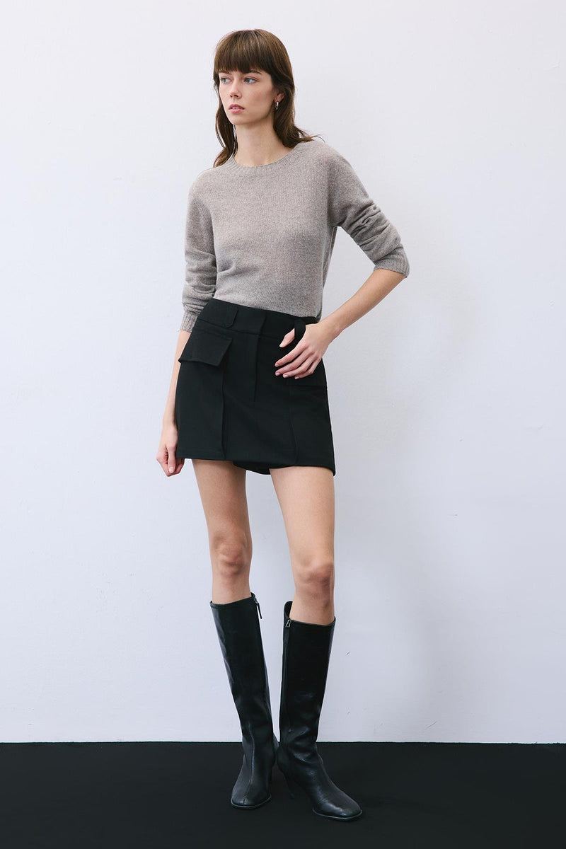 Wool-Blend Skirt