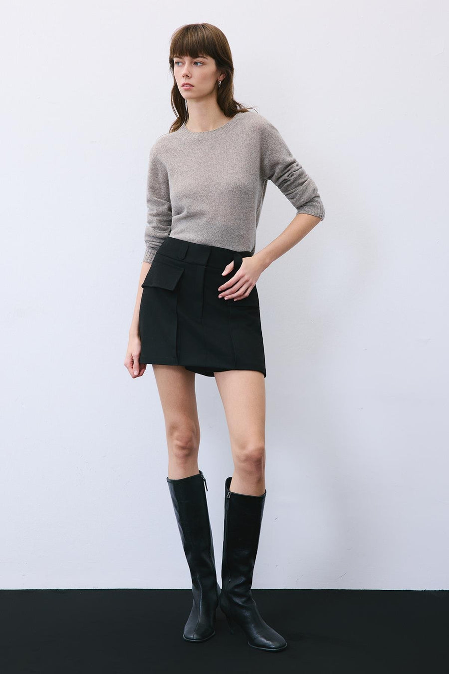 Wool-Blend Skirt