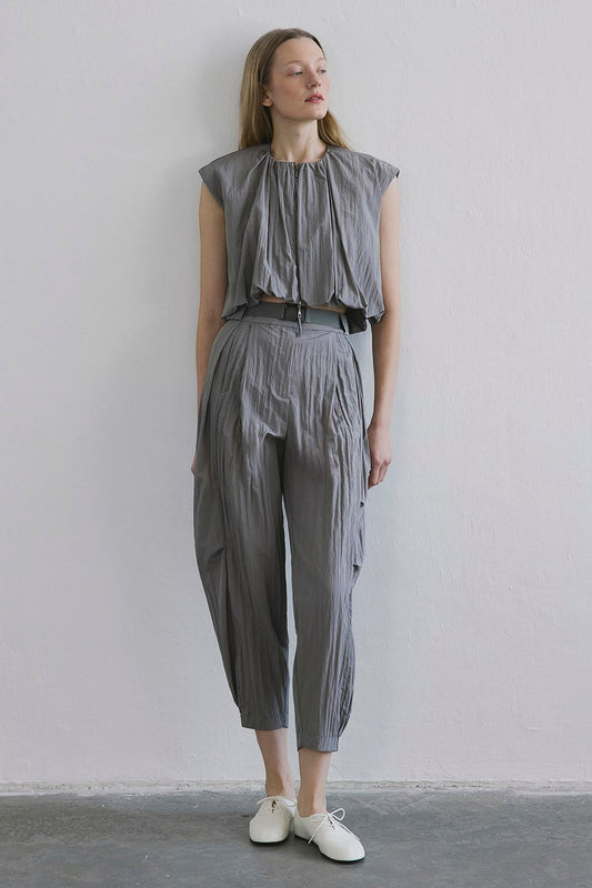 Zippered Drop Shoulder  Vest