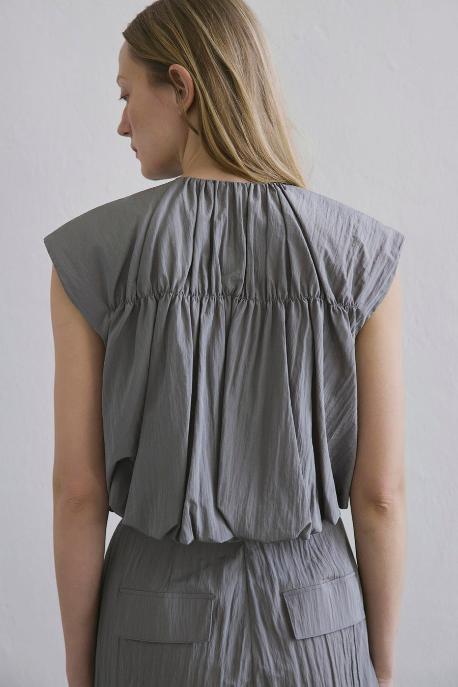 Zippered Drop Shoulder  Vest